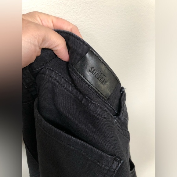 Kate Spade Saturday Women’s 28 Mid-Rise 9” Black Skinny Jeans - VGUC! - Picture 11 of 11